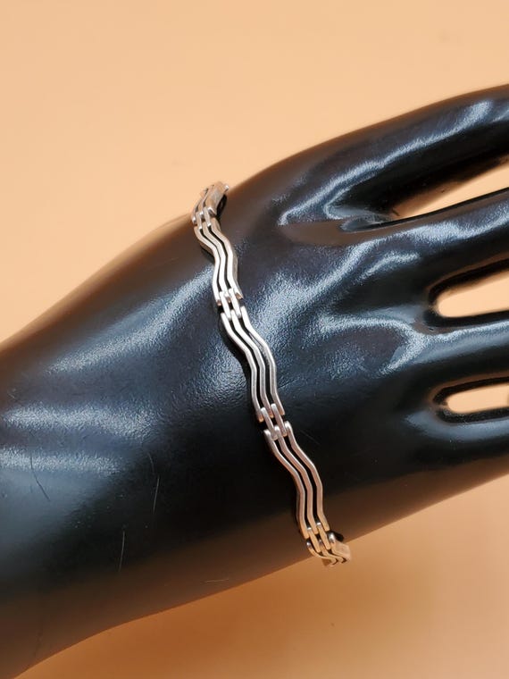 アクセサリー Vintage Italy Sterling Wave Bracelet Vintage Italy Sterling Wave Bracelet