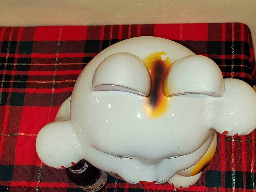 ヴィンテージ XXL セラミック磁器招き猫の広告キリン一番ビール - Etsy