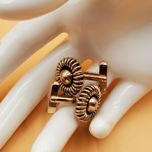 Vintage Swank Gold Tone Coiled Spring Loop Cufflinks - Etsy