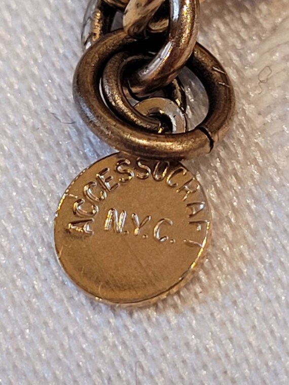 Vintage Accessocraft NYC beach themed charm bracelet Gem