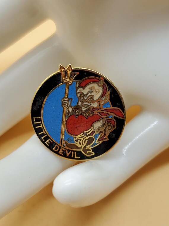 vinta enamel little devil pin View 4