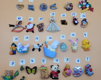 Vintage Hallmark plastic pin, select styles