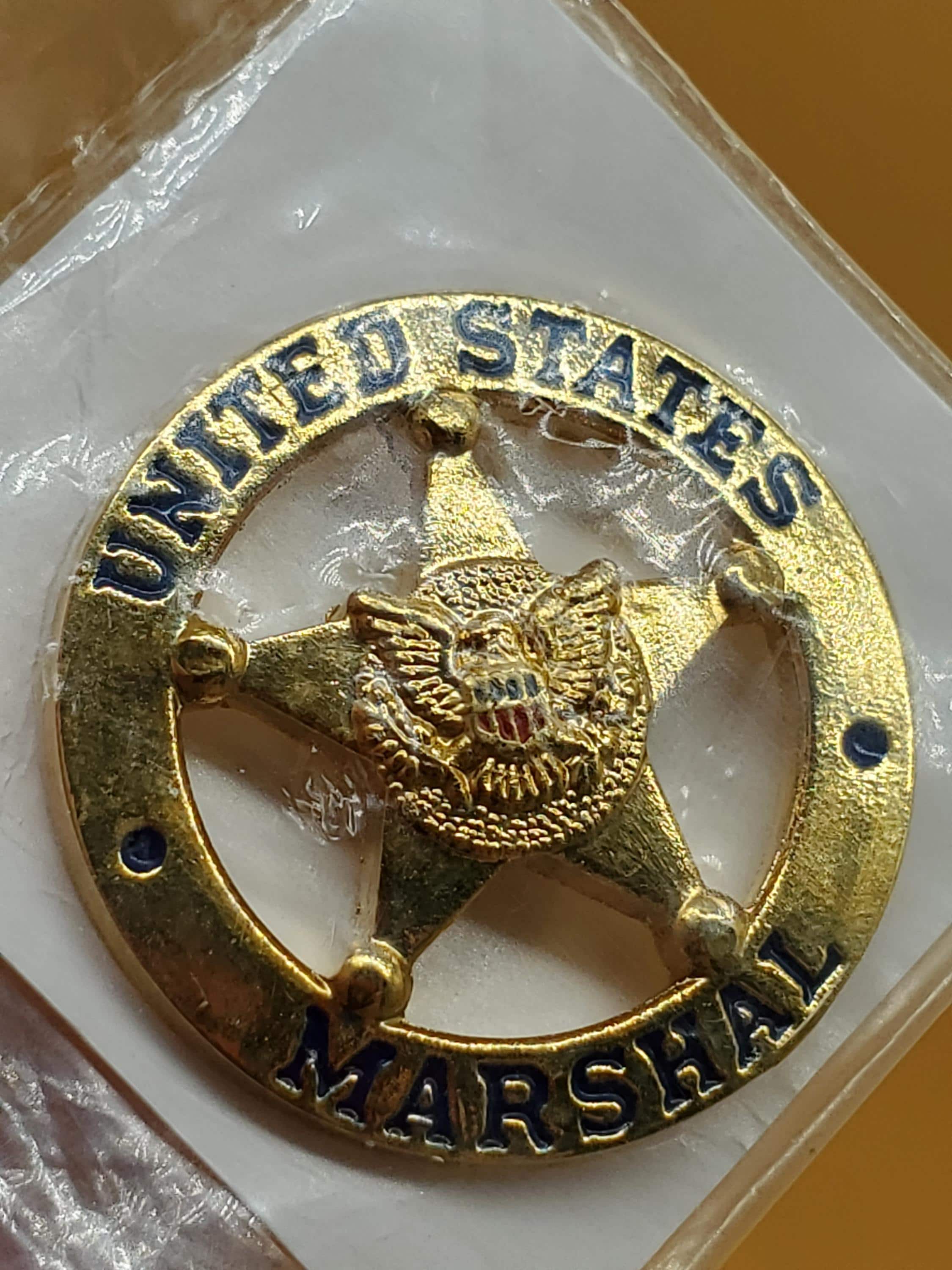 Vintage United States Marshal Mini Star Badge Lapel Pin - Etsy