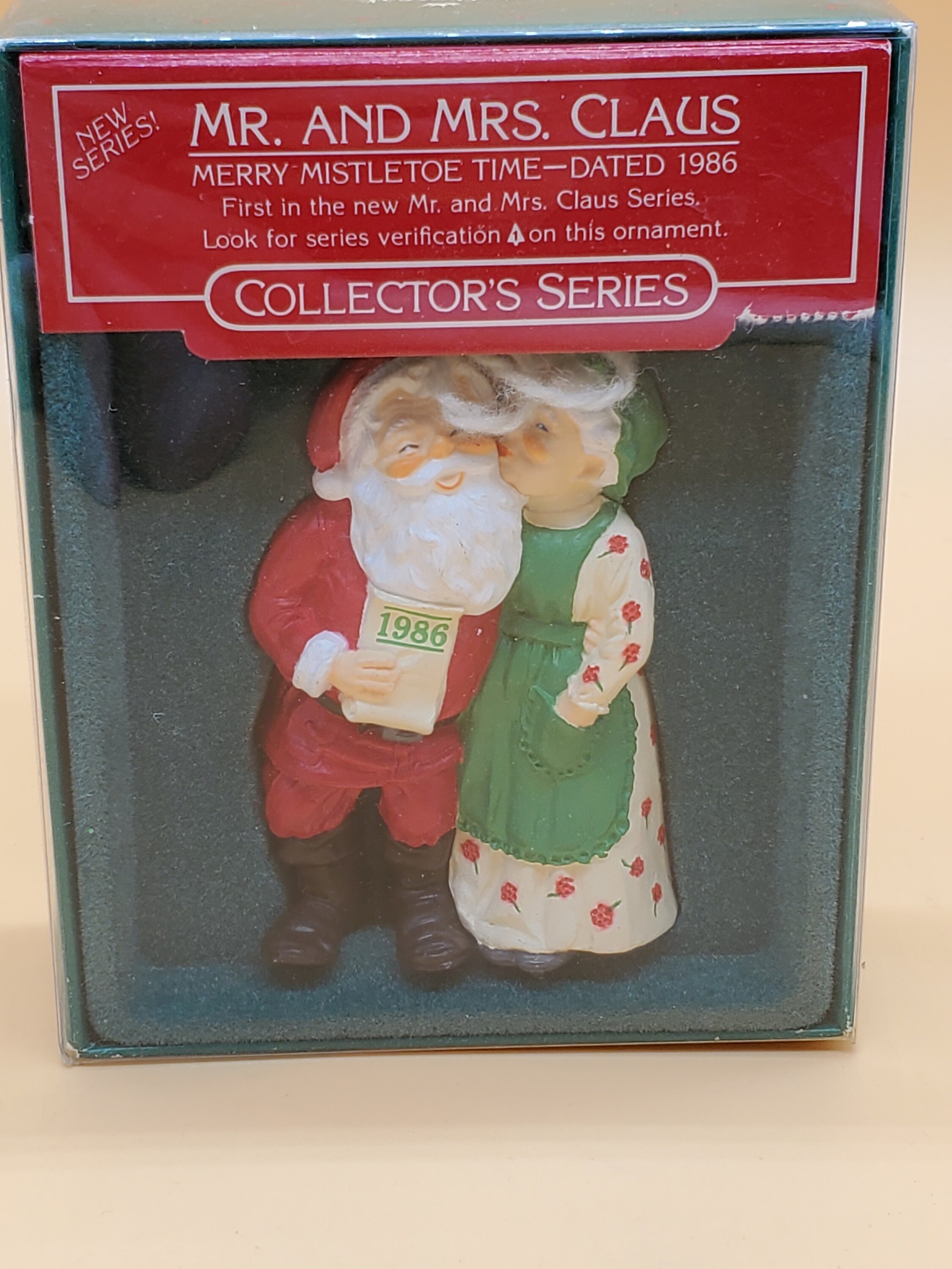 Hallmark Mrs. Claus' Cupboard Keepsake Miniature Ornaments With Display  Piece 1994 NOS Signature Collection Expo Event Piece Wood Hutch 
