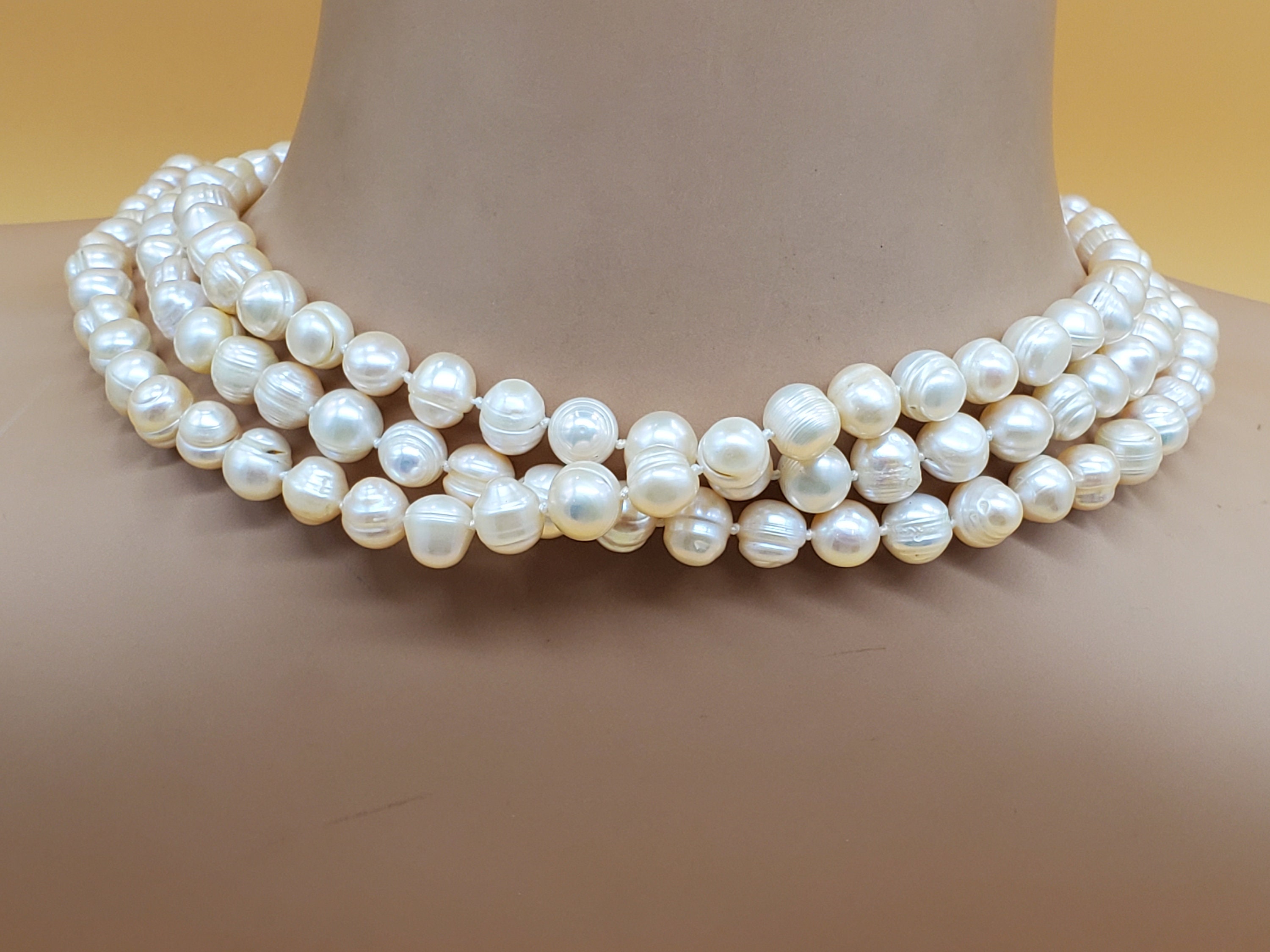 XL Baroque Pearl Necklace - Etsy