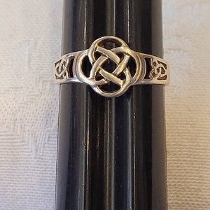 Vintage PSCC 925 Celtic knot ring