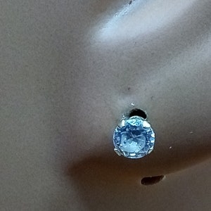 10k CZ stud earrings