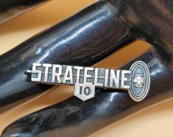 Vintage Strateline sterling diamond pin