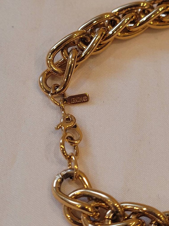 Vintage Monet Gold Tone Thick Metal Bracelet - Etsy Canada