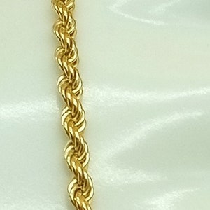 10k yellow gold twist chain bracelet