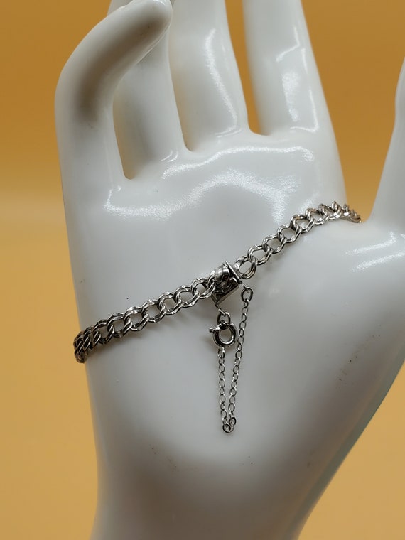 vintage sterling silver charm bracelet with sterl… - image 5