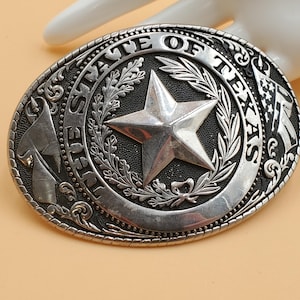 vintage large Tne State Of Texas belt buckle