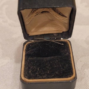 Vintage/ Antique leather ring box