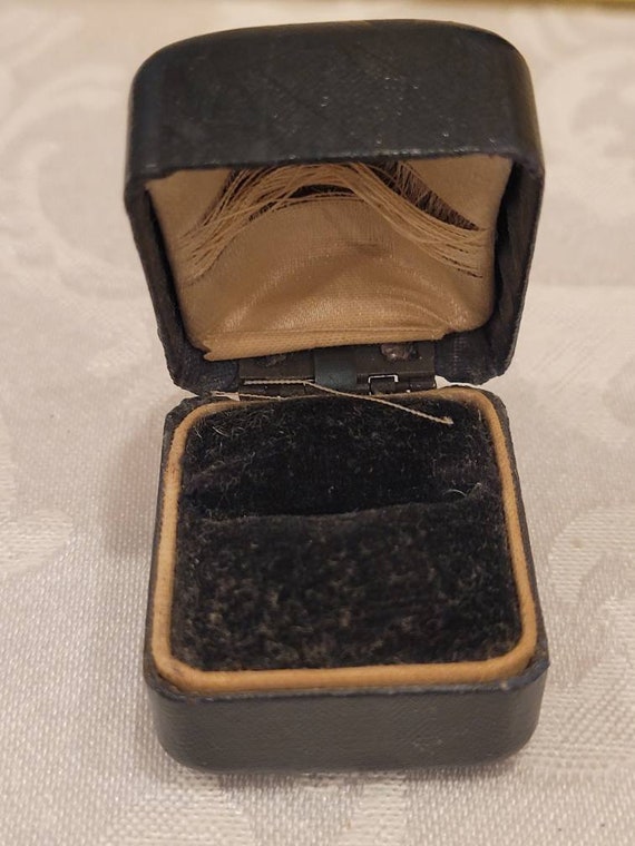 Antique leather ring box sale