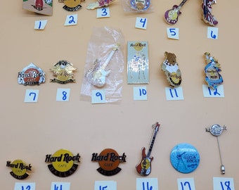 Vintage Hard Rock Cafe pin, select styles