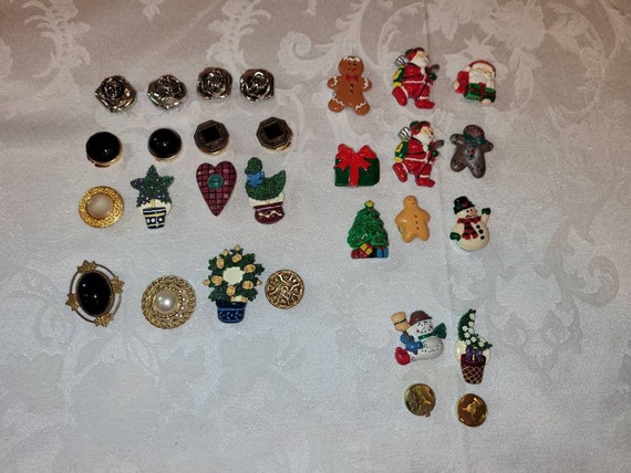 Vintage button cover lot of 27 - image 1