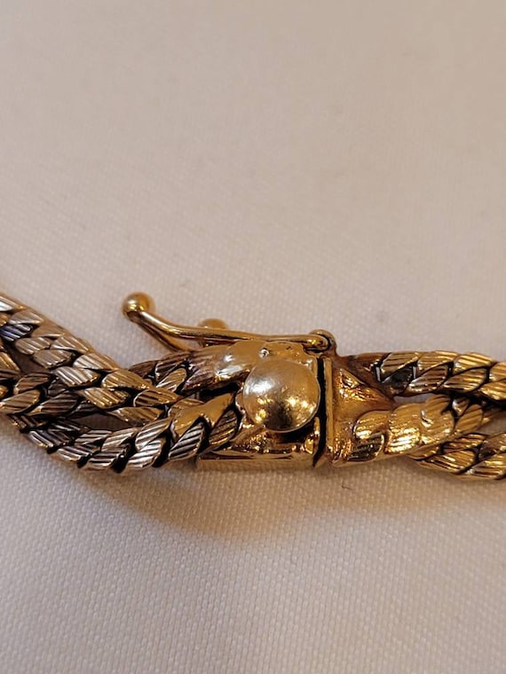 Vintage Krementz Gold Woven Bracelet - Etsy