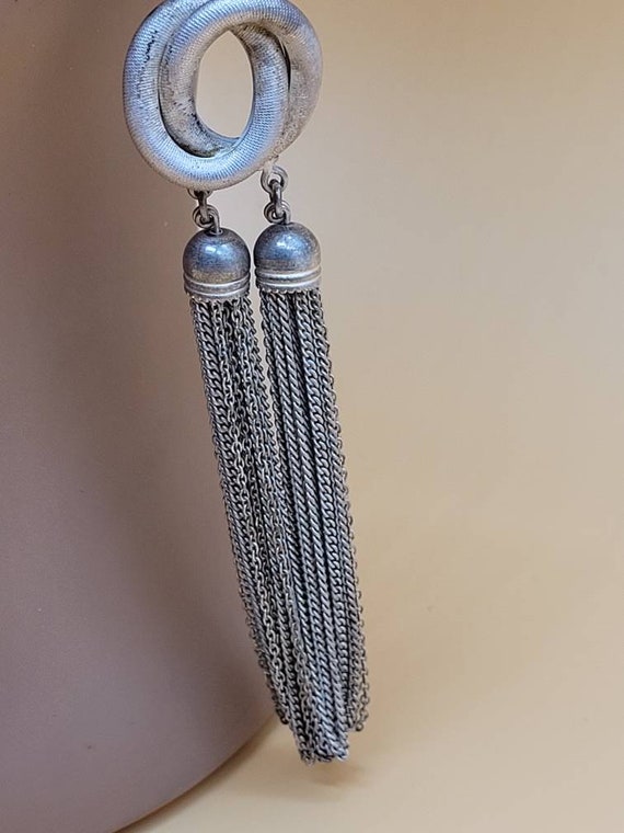 Vintage Laura Vogel New York long tassel runway earri… Gem