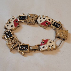 Vintage Realtor charm bracelet