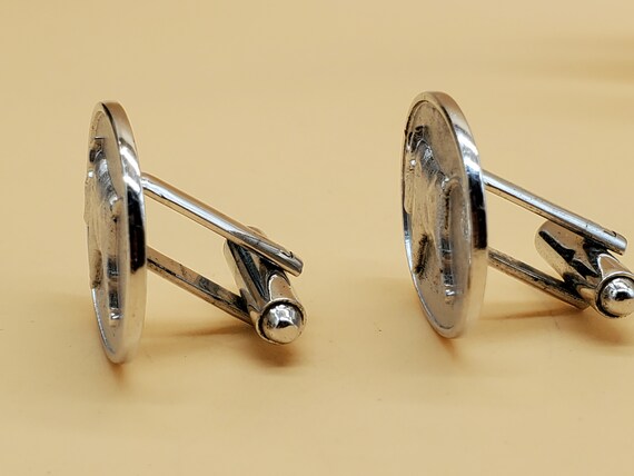Set Vintage Boutons De Manchette Et Barre De Cravate Robbins Co - Finition Or - Occasion