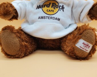 Hard Rock Cafe Amsterdam Plush Bear in Hoodie - Etsy