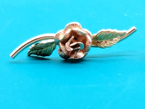 Vintage Krementz gold filled rose pin, select sty… - image 10