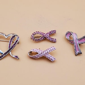 Breast cancer awareness pin, select styles