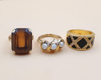 vintage Avon gold tone ring, select styles