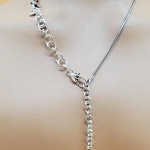 Vintage silver tone Brighton adjustable chain necklace