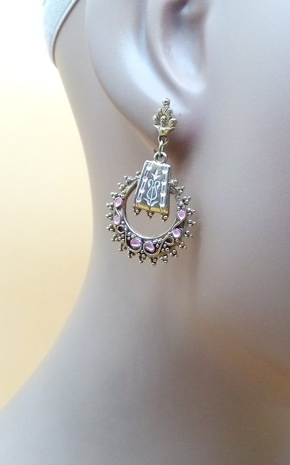 Buy Vintage Signed ART Arthur Pepper, Pink Enamel Gold Tone