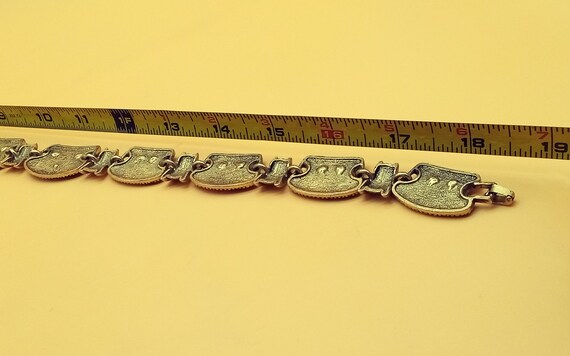 Cheetah leopard animal print panel link necklace - image 4