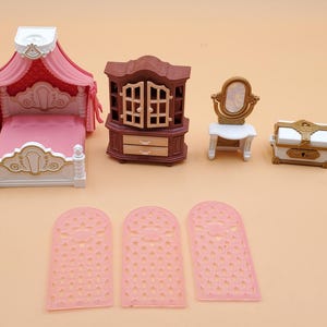 Lot Playmobil Chambre à Coucher Maison Victorienne Série Rose - Occasion Bon état