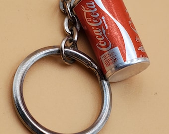 Vintage Mini Coca-cola Can Keychain - Etsy