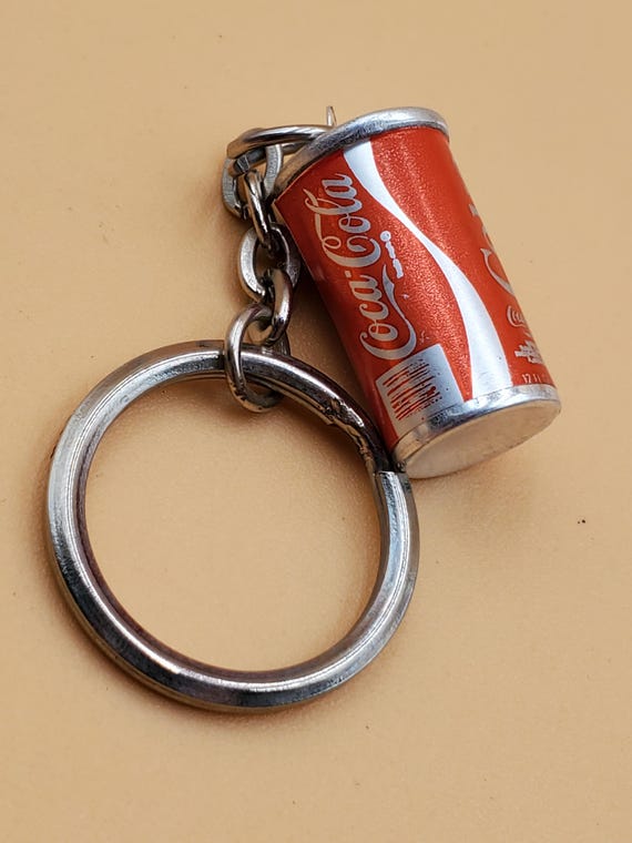 Vintage Mini Coca-cola Can Keychain - Etsy