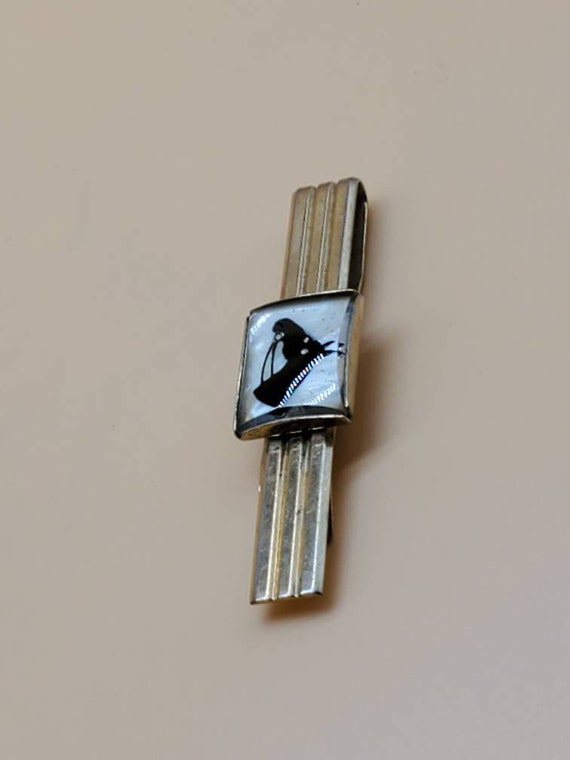 Vintage Anson gold tone equestrian ties tie clip - image 7