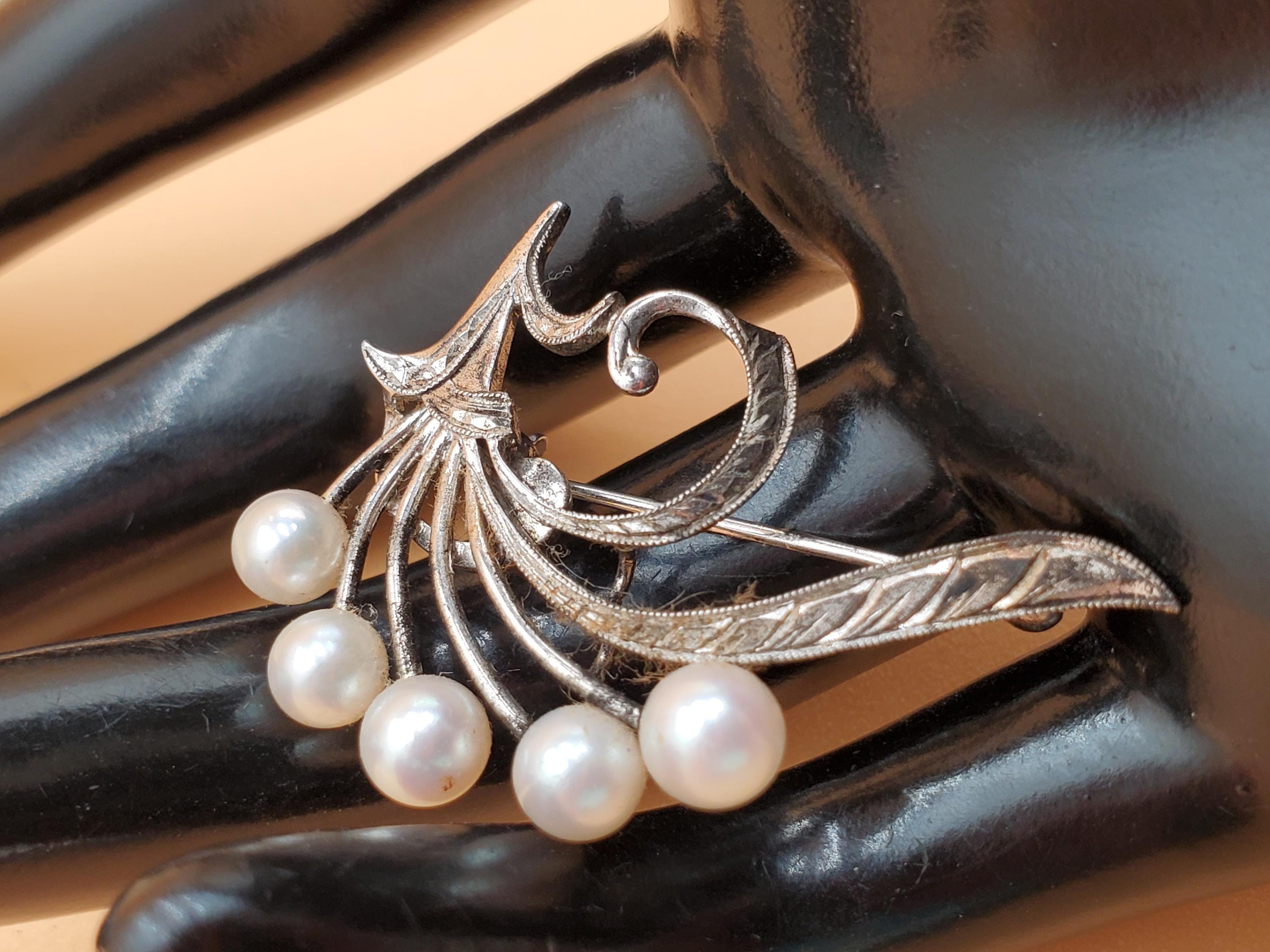 【MIKIMOTO】SILVER ブローチ 楽天市場】ミキモト パール 真珠 ブローチ シルバー レディース