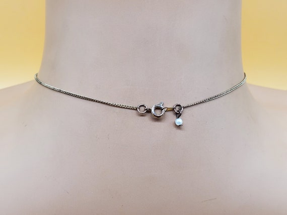 Vintage double interlocking hearts chain necklace - image 5