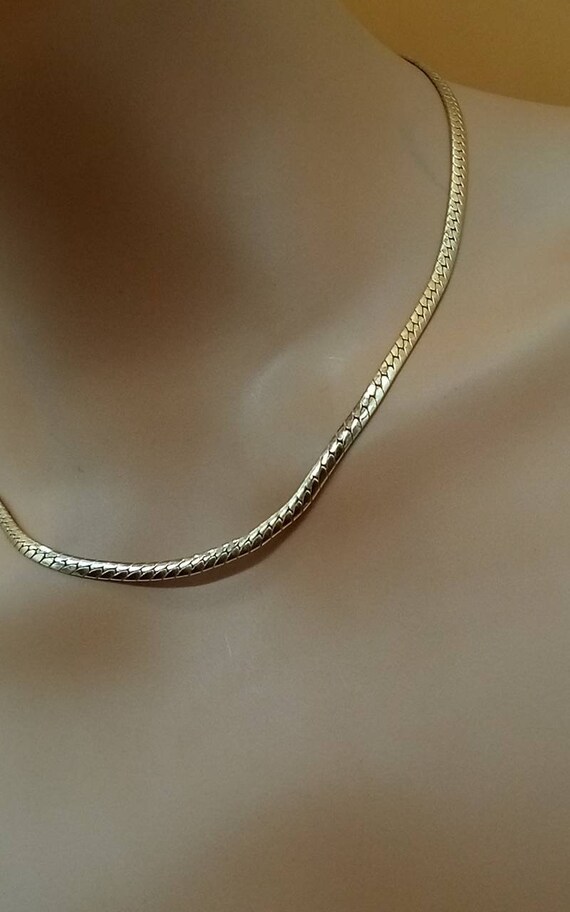 Vintage Krementz gold filled chain necklace - image 9