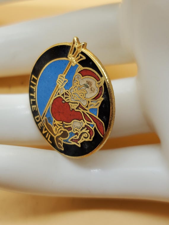 vinta enamel little devil pin View 6