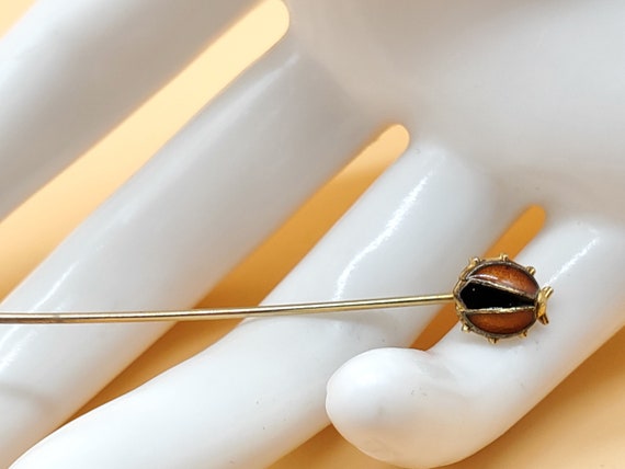 vintage enamel ladybug stick pin - image 4