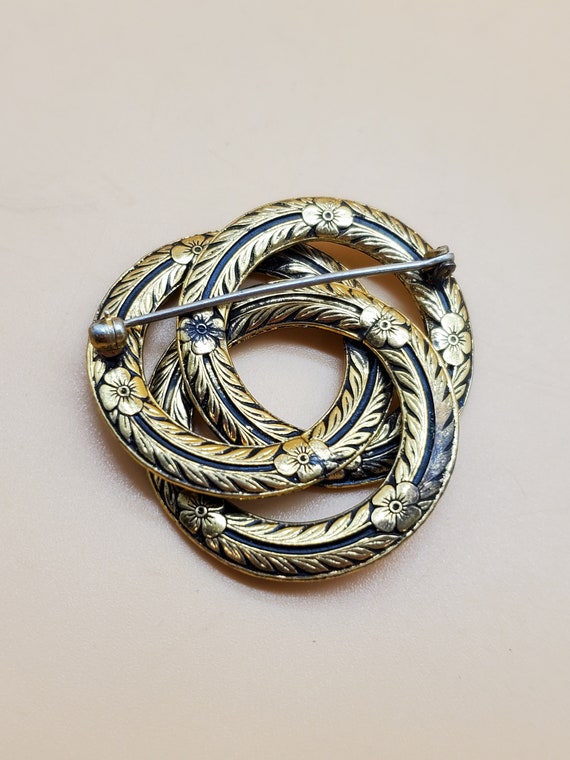 vintage Victorian style interlocking textured loo… - image 8