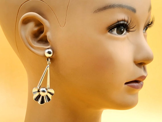 Vintage Coro Pat Pend Dangling Silver Tone Clip on Earrings Etsy