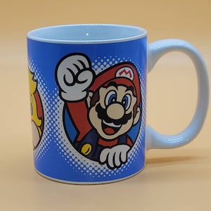Vintage Nintendo Mario Luigi and Princess coffee mug