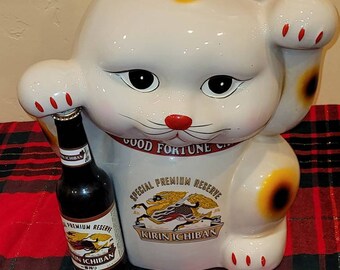 thumbnail image 2 of Japanese Porcelain Rice Soup Bowl – 4.5" Maneki Neko Lucky Cat Design – Made In Japan 2 of 4