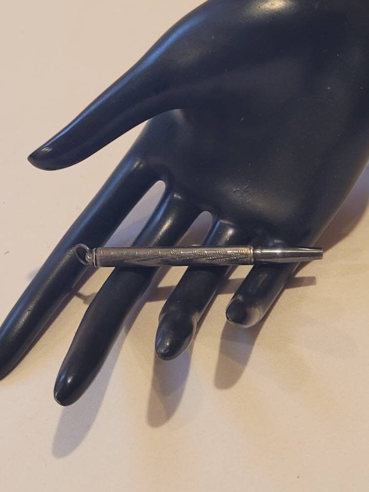 ヴィンテージ スターリングシルバー 2 1/2インチ ツイスト鉛筆 - Etsy 日本