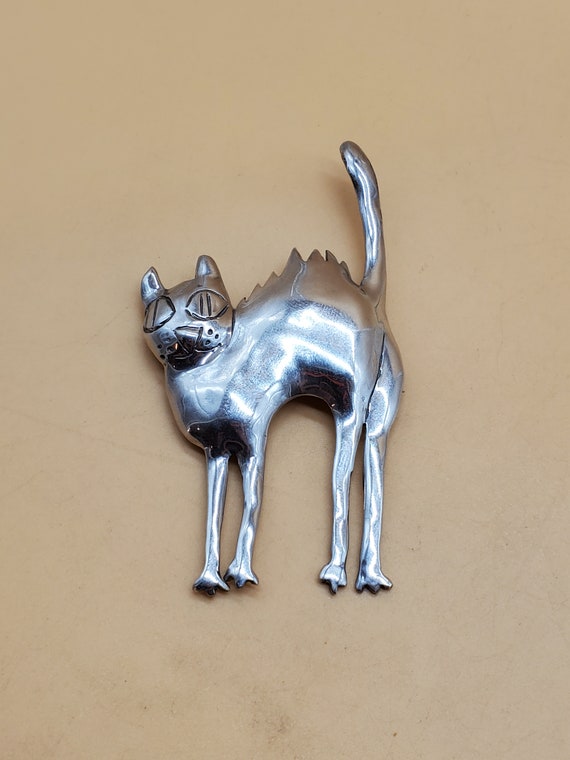 ヴィンテージの大きなスターリングシルバーの不気味なケイ