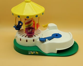 箱付き　1972 ヴィンテージ　フィッシャープライス　 メリーゴーランド 111 Play Family Merry-Go-Round