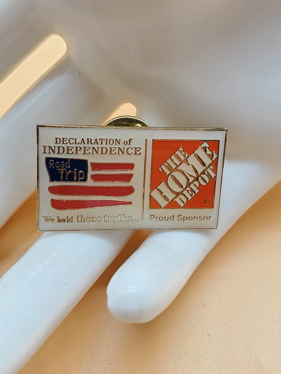 vintage Home Depot Declaration of Independence pin