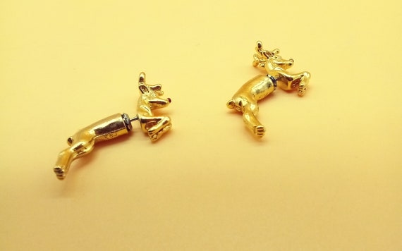 EBJ Rudolph the red nosed reindeer 3D Christmas earrings