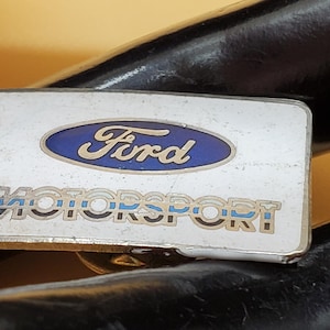 vintage Ford Motorsport enamel lapel pin